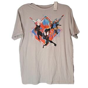 Spider-Man Across the Spider-Verse Graphic T Shirt Youth 2XL Short Sleeve NEW